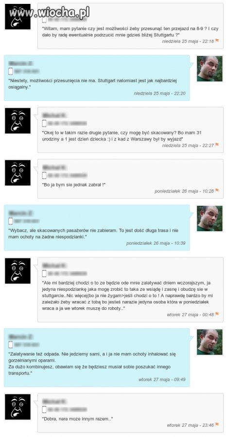 Dzień dobry, czy mogę walić wódą?