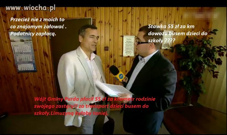 55 zł/km za dowóz dzieci do szkoły! Tyle Wójt 