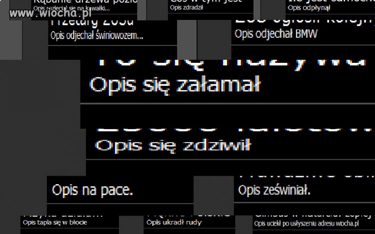 Jeśli już wymyślasz opis