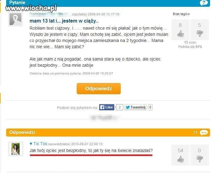 Córka i bezpłodny ojciec 
