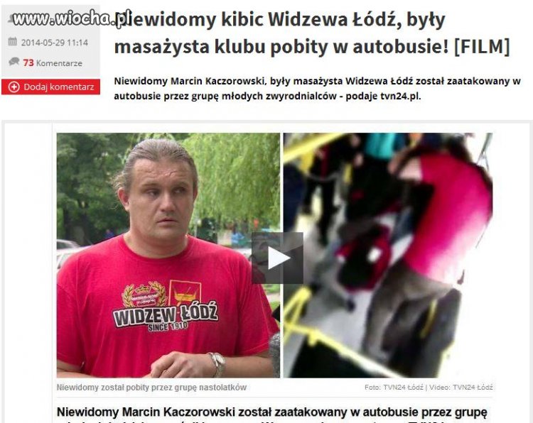 Odwaga-pobić niewidomego-chamstwo i zwyrodnienie