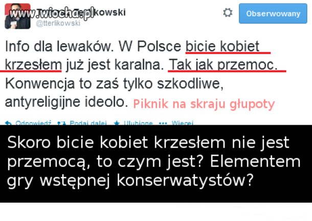 Nie pojmuję tego pana.