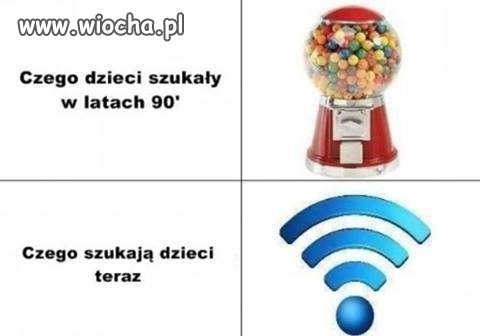 Czego dzieci szukały w latach 90 ' vs ...