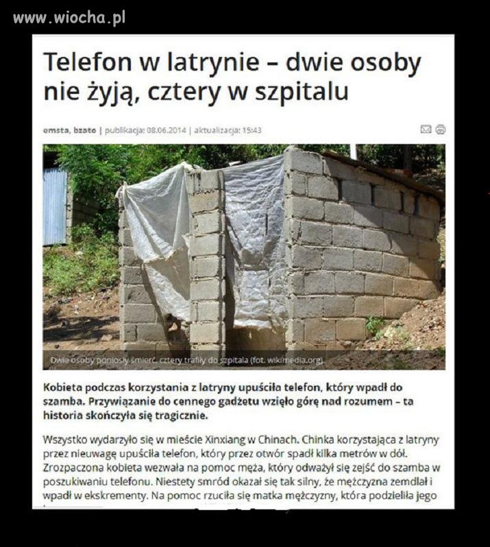 Telefon w latrynie...