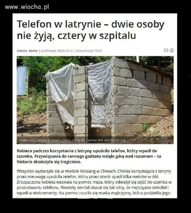Telefon w latrynie...