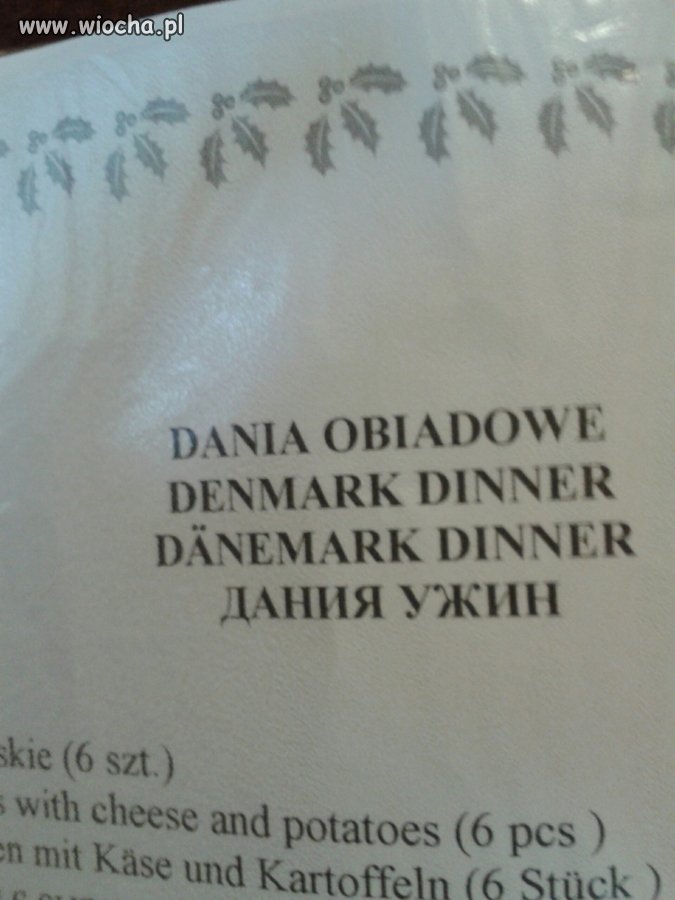 A na obiad Dania