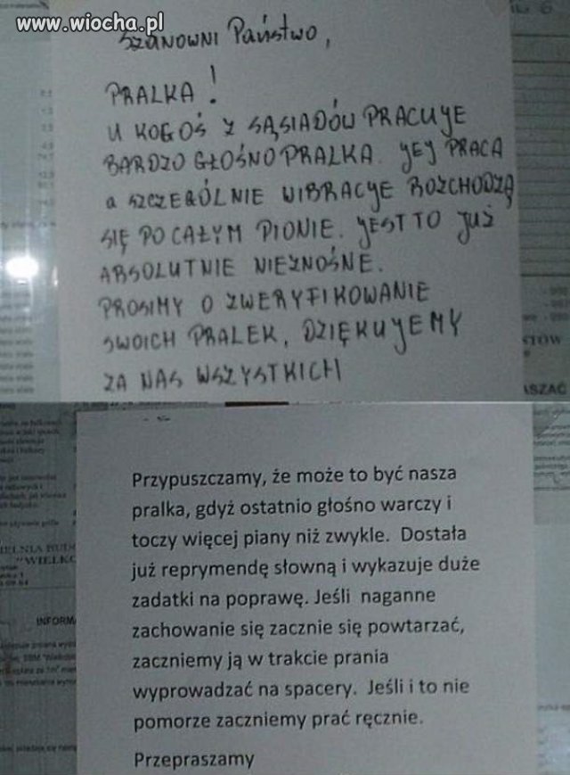 Złośliwa pralka.
