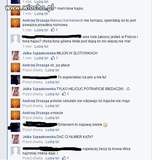 Milionerzy (czyt. gimboza) na fb.