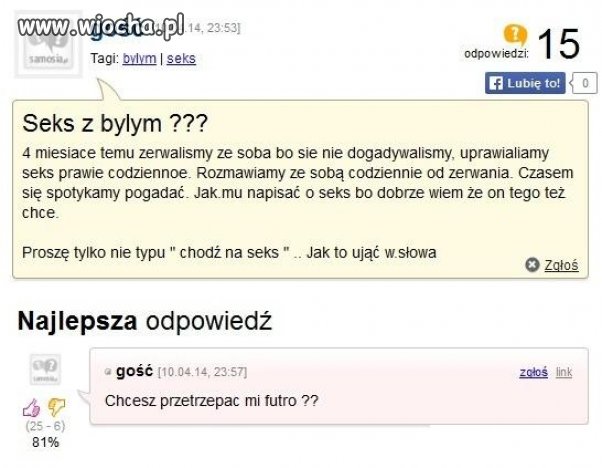Na pewno nie odmówi 