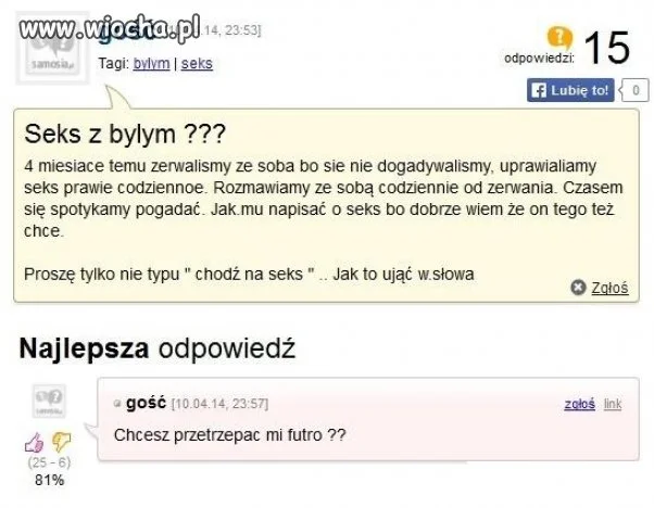Na pewno nie odmówi 