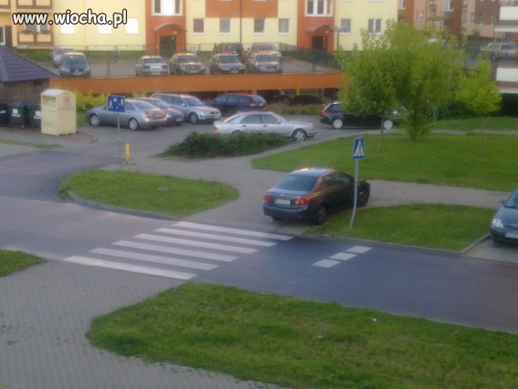 Zaparkuję obok, trochę miejsca zostawił 