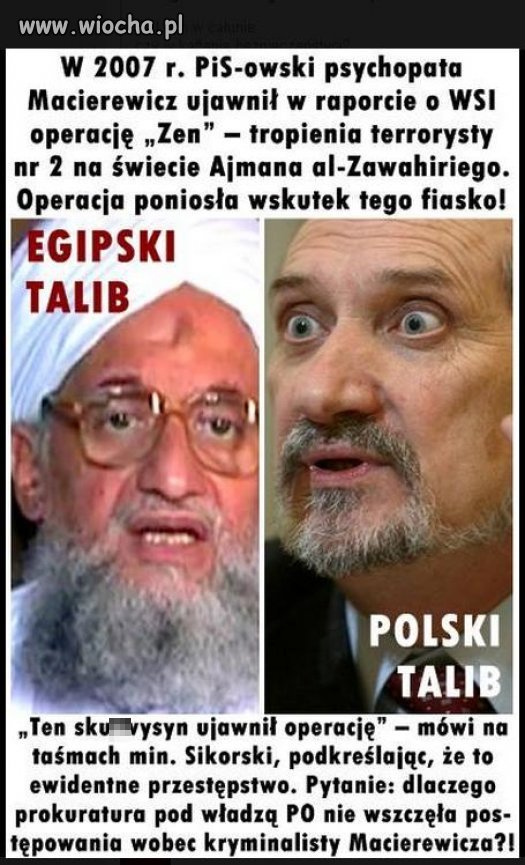 Dlaczego nie wsadzą Macierewicza...