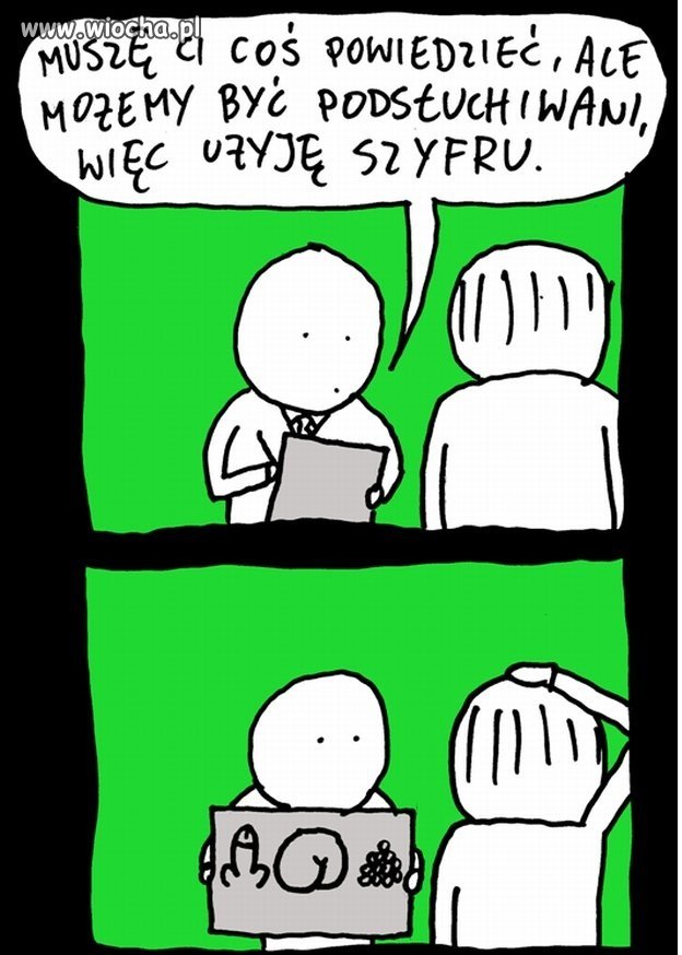 Od wczoraj tylko szyfrem