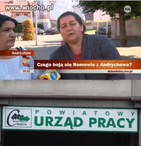 Tefałen broni cyganów z Andrychowa.