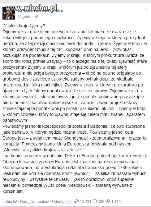 Żyjemy w kraju, w którym...