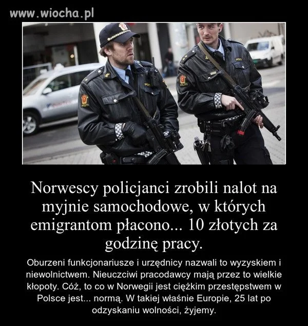 Taka prawda, w Polsce norma