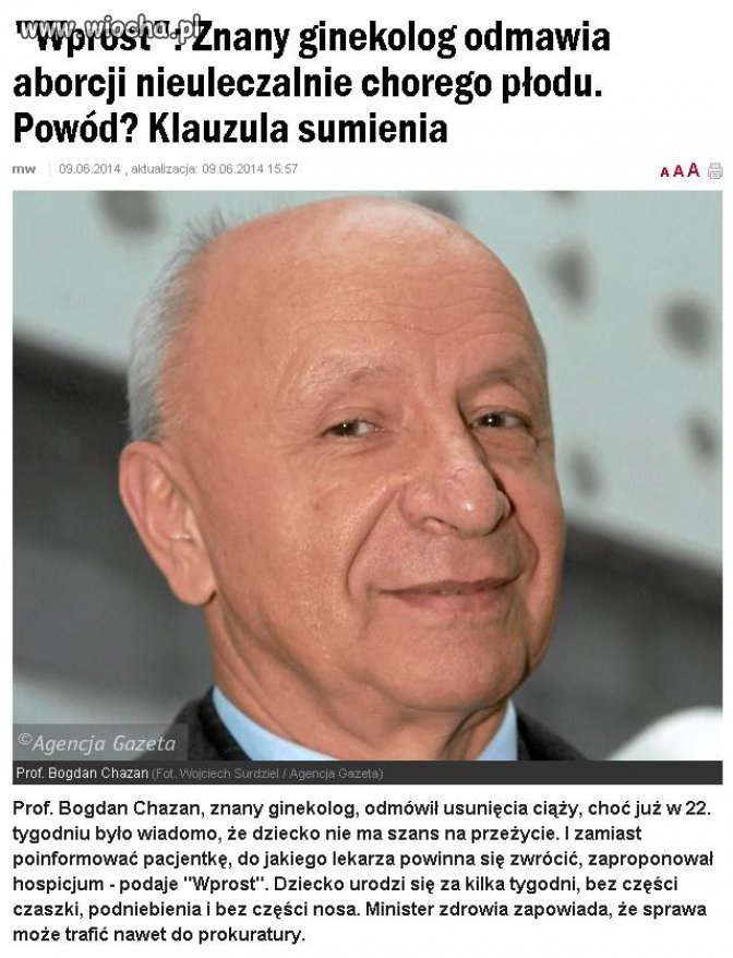 Tak ma wyglądać to sumienie ?