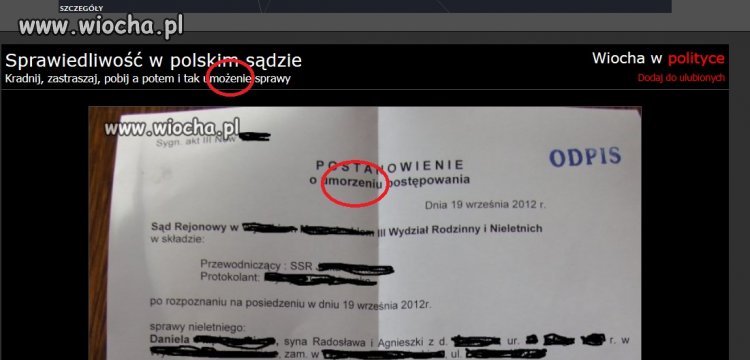 Wiocha na GŁÓWNEJ
