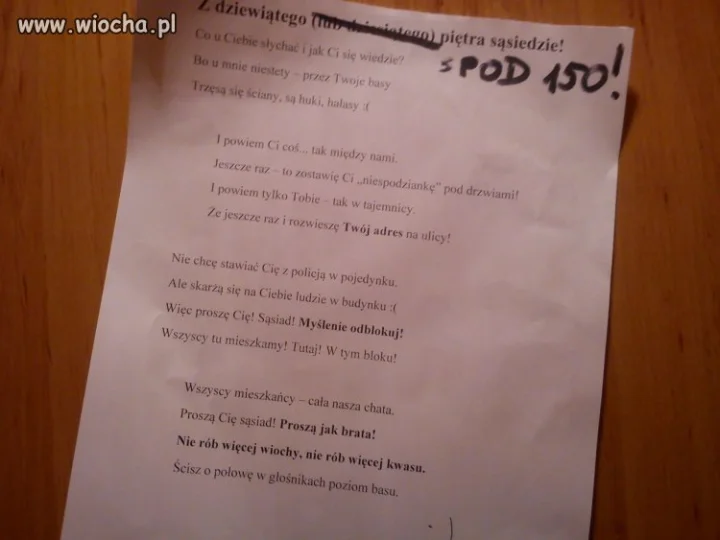 Znalezione wieczorem w windzie