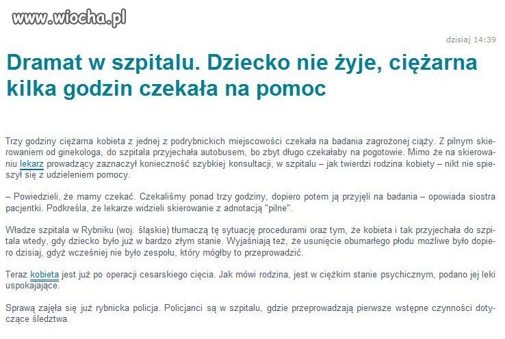 Jak zwykle procedury,brak personelu,