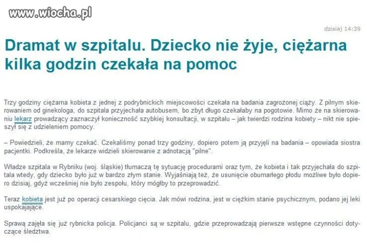 Jak zwykle procedury,brak personelu,