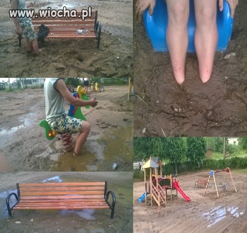 Takie place zabaw w Polsce.