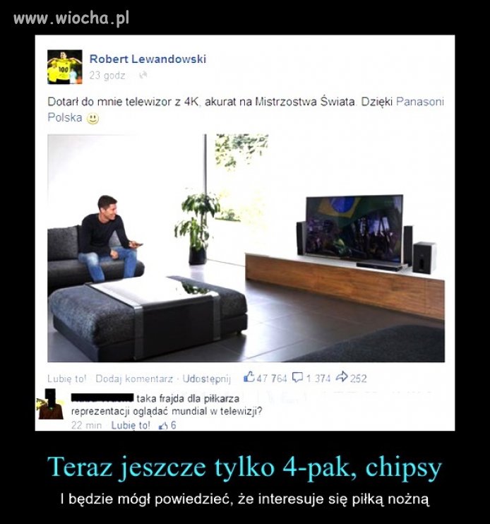 Robert i jego nowy telewizor