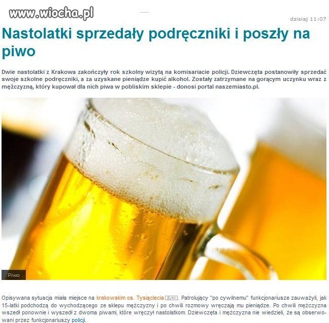 "Dzieci wesoło wybiegły ze szkoły