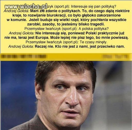 Nawet Gołota wie, że coś jest nie