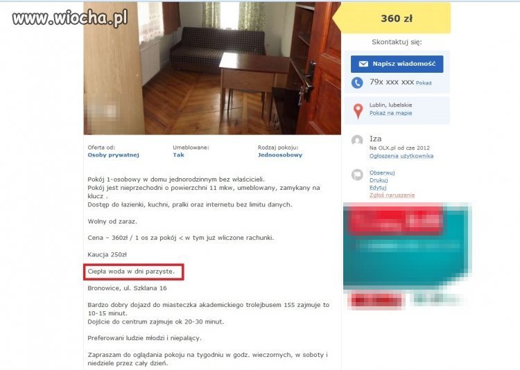 XXI wiek, a ciepła woda tylko w dni parzyste...