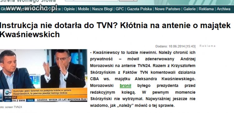 Nie wiadomo jeszcze co mamy o tym mówić