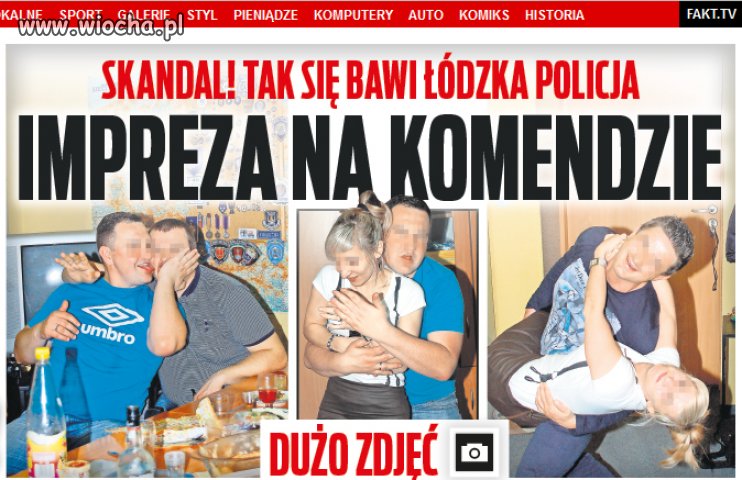 Tak się bawi policja