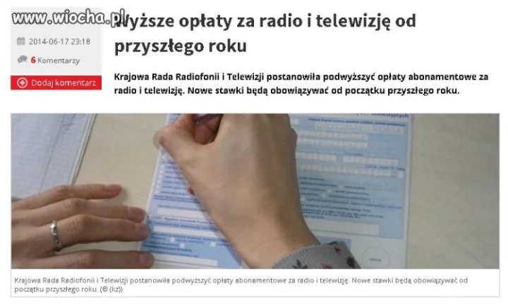 Tfusk obiecywał zniesienie abonamentu 