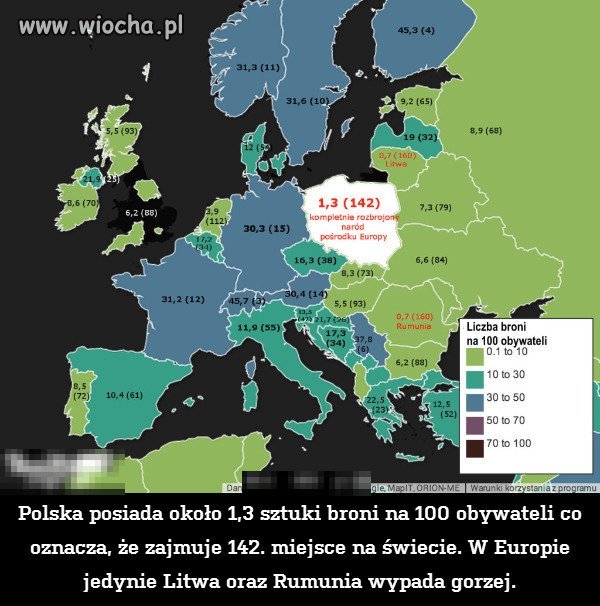 Kompletnie rozbrojony naród pośrodku Europy