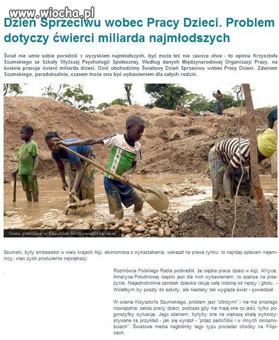 Dzieci w XXI wieku wciąż wykorzystywane są do