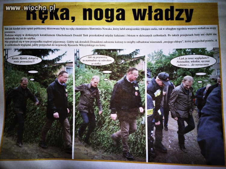 Tusk w Głuchołazach po Powodzi