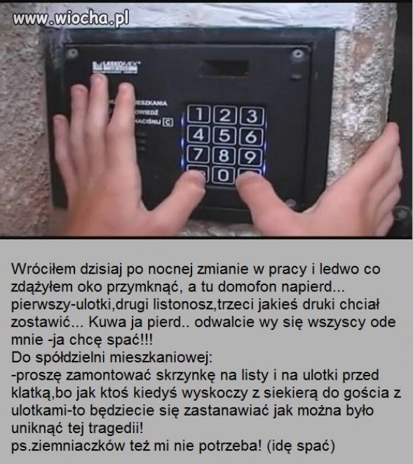 Ja już dłużej nie mogę...