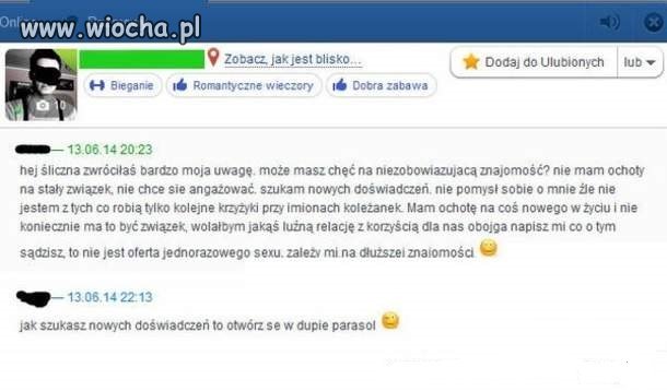 Chyba nie był w jej typie.