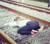 Ciekawe czy wie gdzie lecą szczochy z pociągu 