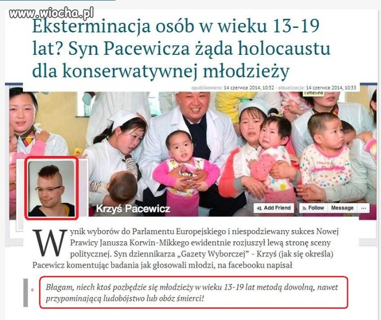 Myślę że jego powinien ktoś się szybko pozbyć