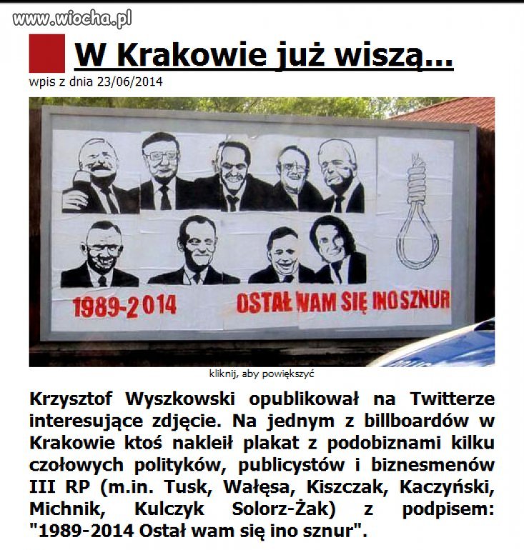 W Krakowie już wiszą 