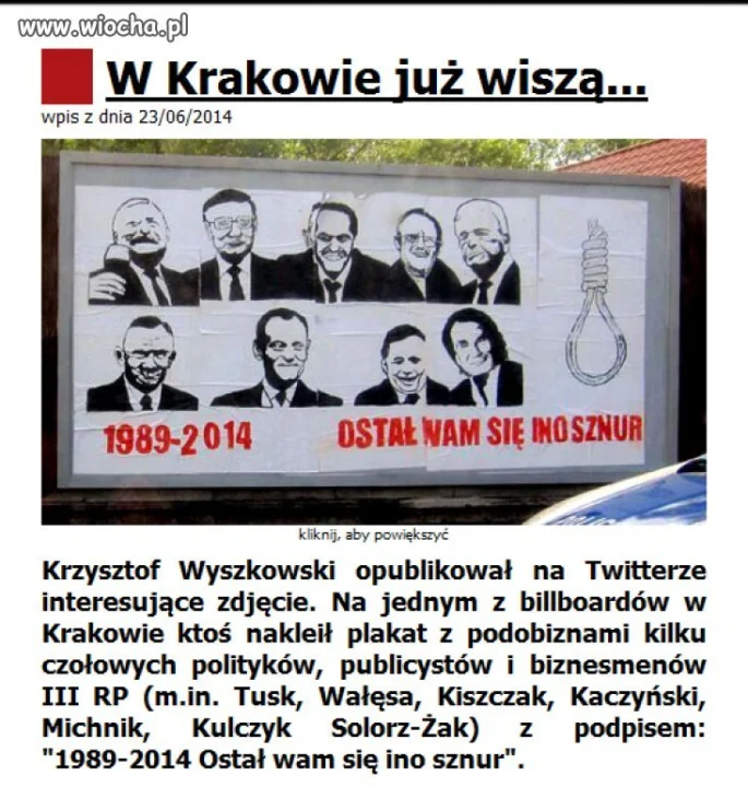 W Krakowie już wiszą 