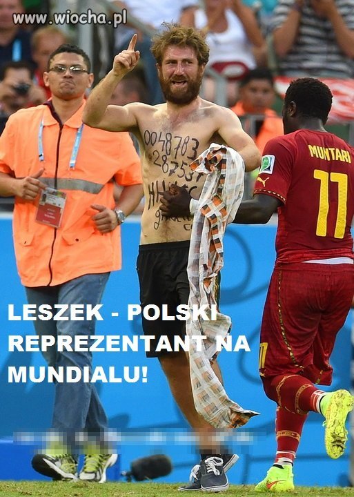 Polski reprezentant na mundialu w Brazyli