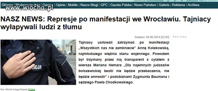 Zbrodniarza szanują