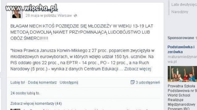 Oto dziennikarzyna z gazety wyborczej