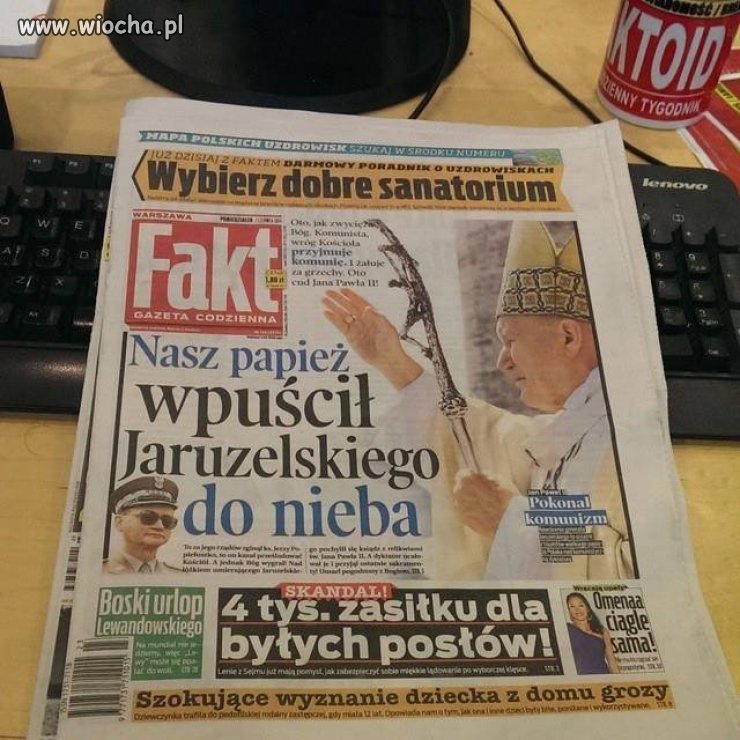 Wpuścił Jaruzelskiego do nieba 