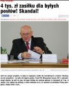 4 tysiące zasiłku dla byłych posłów. Niby za co?