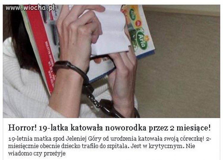 Za coś takiego powinna być kara śmierci... 