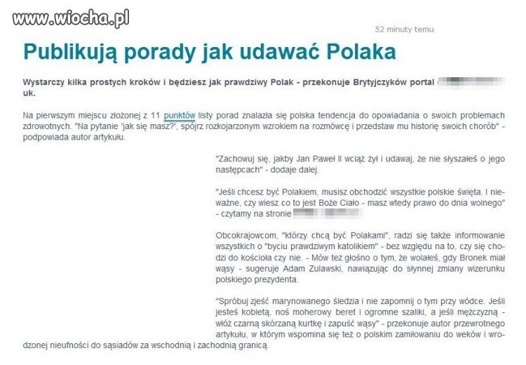 Jak udawać Polaka-porady