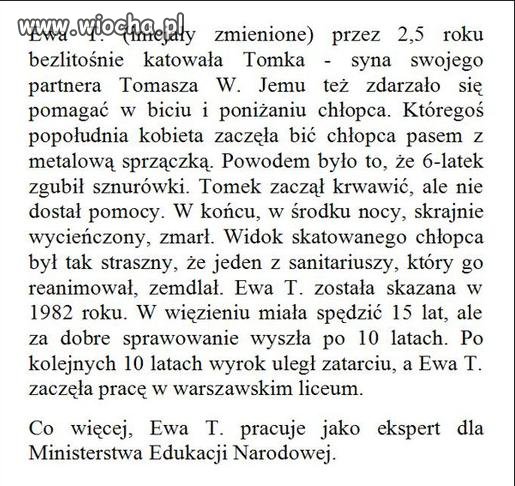 Sytuacja, która wydarzyła się w Polsce ...